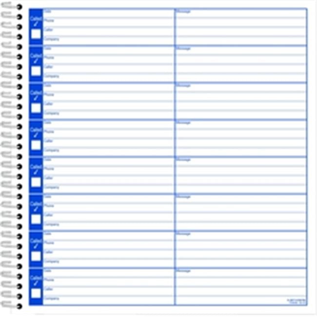 S8796 Voice Mail Log Book- 120 FORM per BK