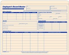 32801 Employee Record Jacket 1.25 in expandable manila tag 15 EA per PK