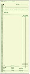1261 Time Card  Weekly  Manila  C3000  ATR206  Green Ink Front  500 CD per BX