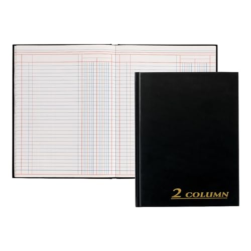 Account Book- black cloth cover- 2-column- 80 PG per BK