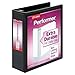 17601  Performer ClearVue Slant-D Ring Binder- 3 in - Black