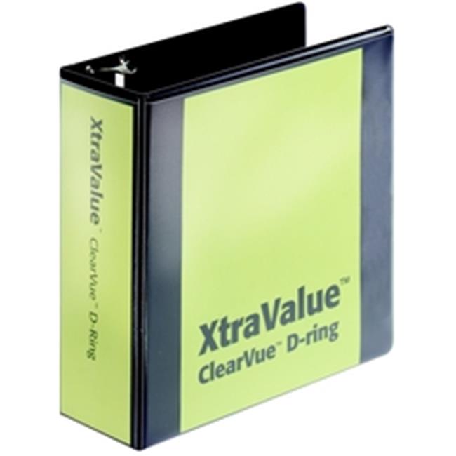 17811CB  Performer ClearVue Slant-D Ring Binder- 4 in - Black