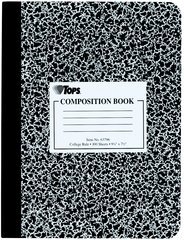 63796 Composition Book  Marble Design  College Rule  Hard Cover  100 SH per BK