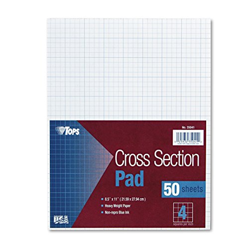 35041 Cross Section Pad- 4 SQ per IN- 50 SH per PD