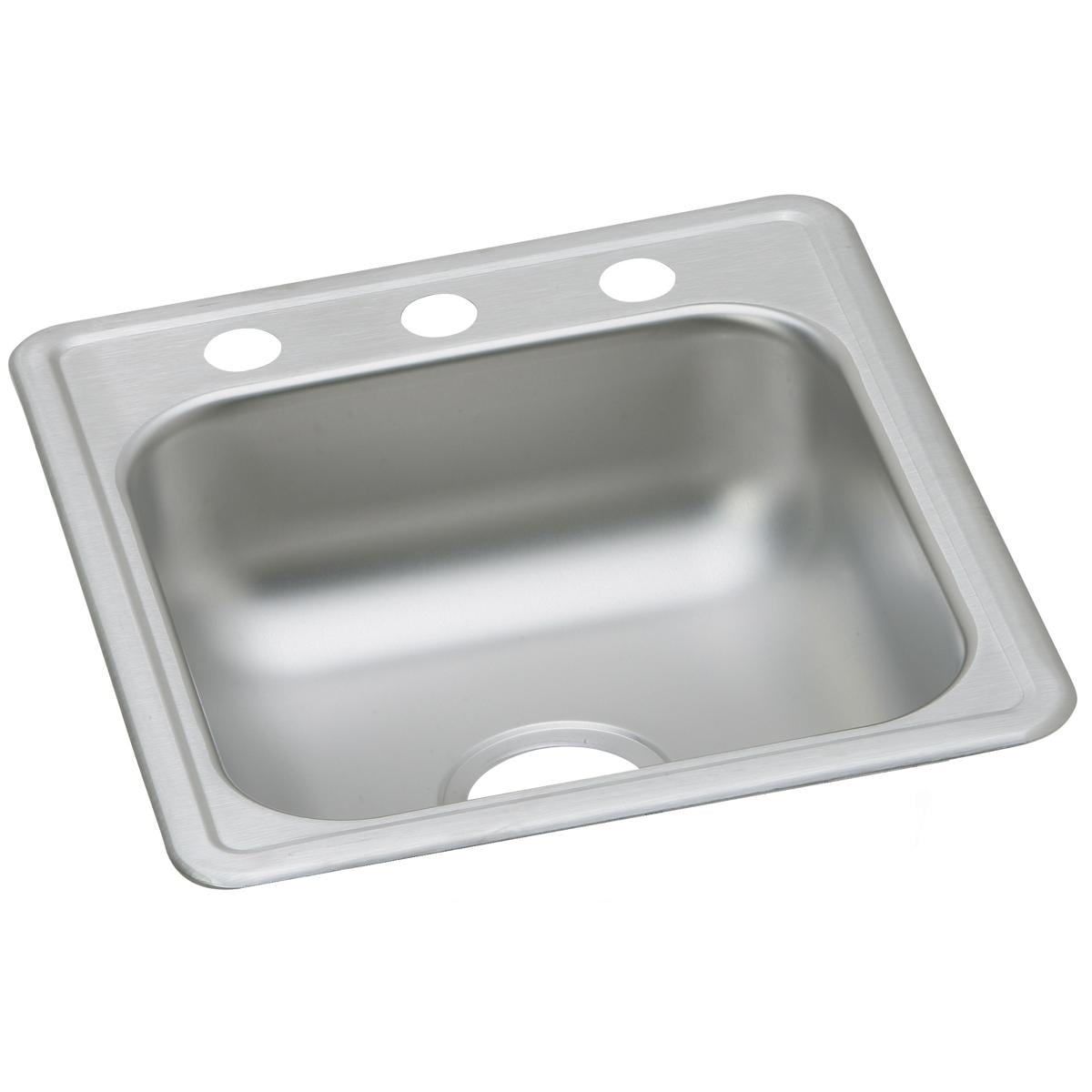 Picture of Elkay D117213 Dayton Top Mount Stainless Steel 17 in. x 21.25 in. x 6.5 in. with 3 Holes Single Bowl Kitchen Sink