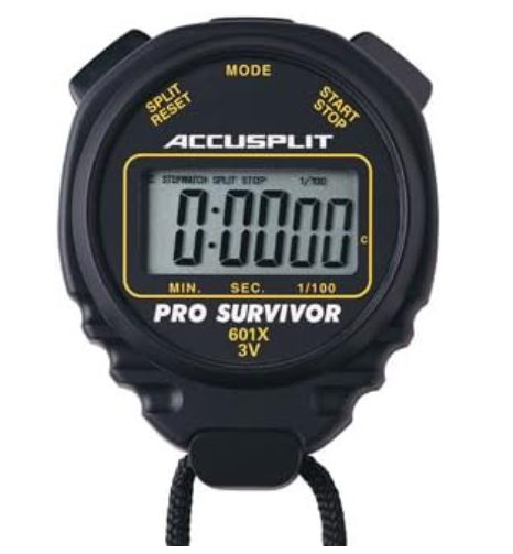 Picture of Accusplit A601XBK Pro Survivor Stopwatch with Black Case