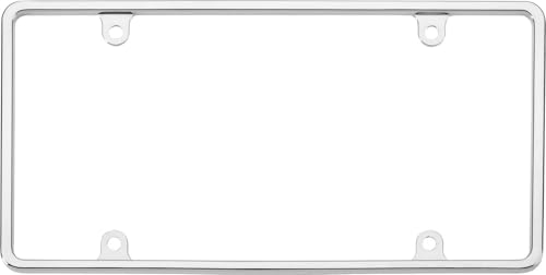 Cruiser Accessories Slim Rim License Plate Frame- Chrome