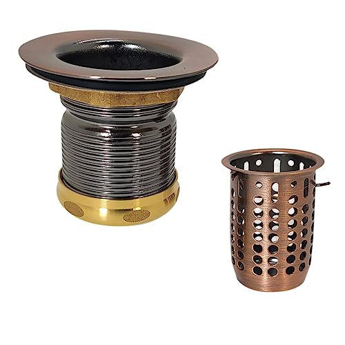 Picture of Westbrass D218-11 2 in. Basket Sink Strainer in Antique Copper