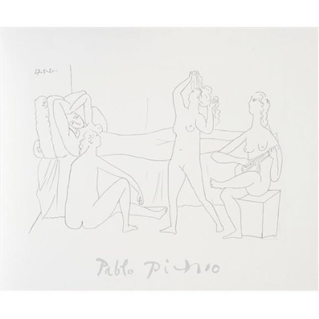 Pablo Picasso 2073 Quatre nus au harem- Lithograph on Paper 29 In