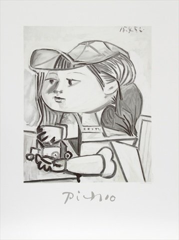 Buste De Petite Fille - Black- White- Gray