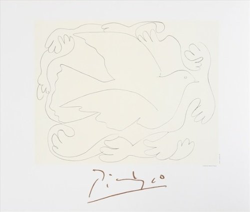 Etudes De Mains Et Colombe - Black- White