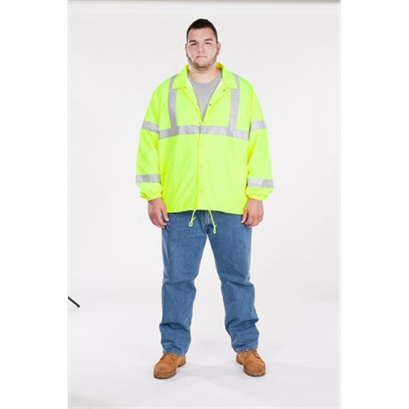 UHV600-M-Y High Visibility Nylon Windbreaker Class 2 - Medium- Yellow