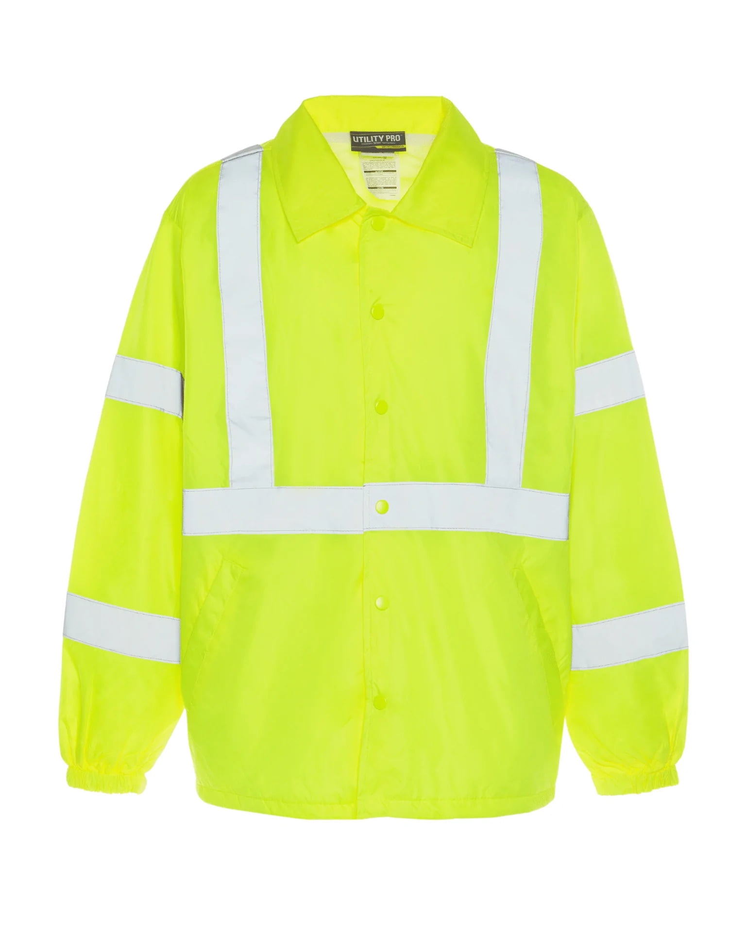 UHV600-L-Y High Visibility Nylon Windbreaker Class 2 - Large- Yellow