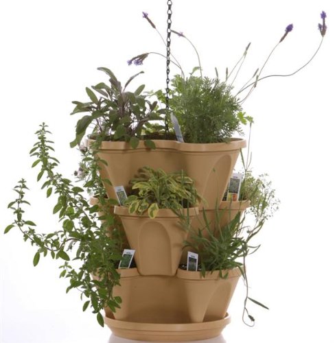 Self-Watering Planter - Tuscany - 12 in. - Set of 2 - Stacking Design