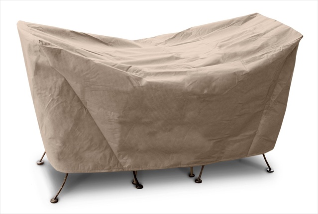 KoverRoos 31540 KoverRoos III 3 Pc Cafe Set Cover- Taupe - 60 L x 30 W x 30 H in.