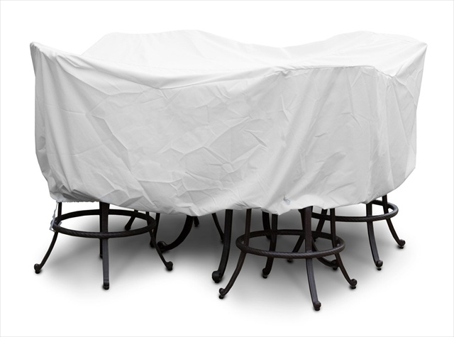 Weathermax Large Bar Set Cover - White - 84 Dia x 40 H in. - Durable Protection