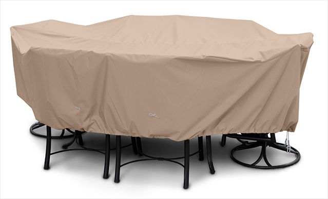 Weathermax Medium Dining Set Cover- Toast - 96 L x 60 W x 30 H in.