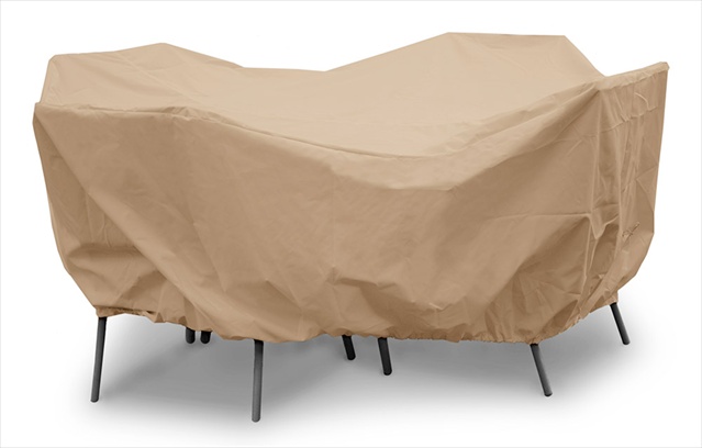 Weathermax Round Table Cover - Toast - 82 in. Diameter - Breathable Fabric