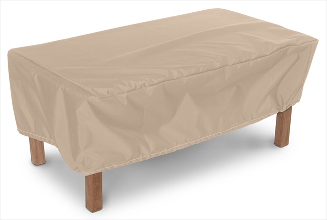 KoverRoos 44265 Weathermax Ottoman-Small Table Cover- Toast - 48 L x 24 W x 15 H in.