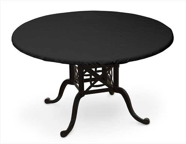 Weathermax Round Table Cover - Black - 48 in. Diameter - Breathable Fabric