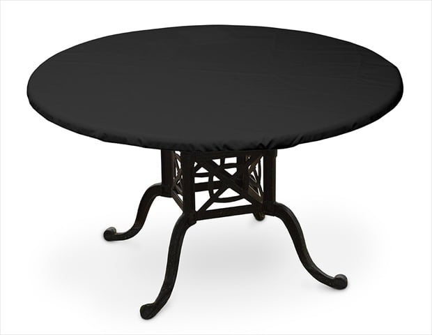 Weathermax Round Table Cover - Black - 54 in. Diameter - Breathable Fabric
