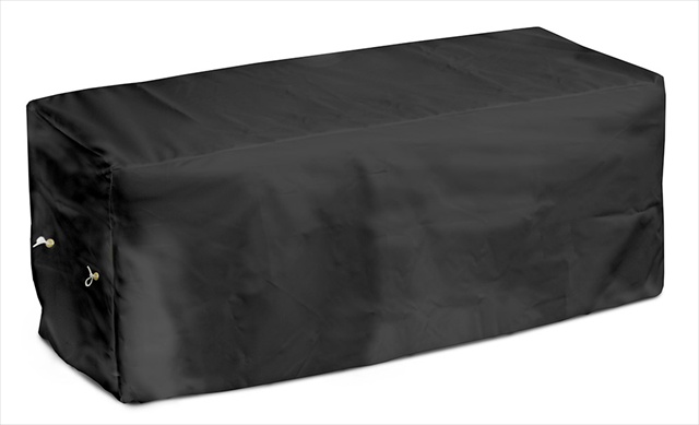 KoverRoos 74214 Weathermax 6 ft Garden Seat Cover- Black - 72 W x 28 D x 18 H in.