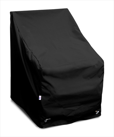 KoverRoos 74222 Weathermax High Back Chair Cover Large- Black - 32 W x 37 D x 39 H in.