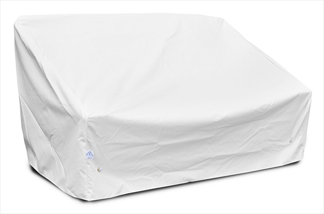 KoverRoos 16350 Weathermax Deep 2-Seat Sofa Cover- White - 58 W x 35 D x 32 H in.