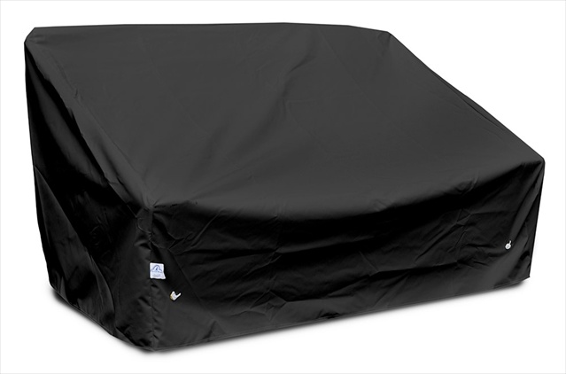 KoverRoos 76350 Weathermax Deep 2-Seat Sofa Cover- Black - 58 W x 35 D x 32 H in.