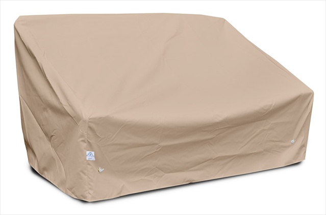 KoverRoos 49950 Weathermax Deep 2-Seat Sofa Cover Large- Toast - 61 W x 36 D x 32 H in.