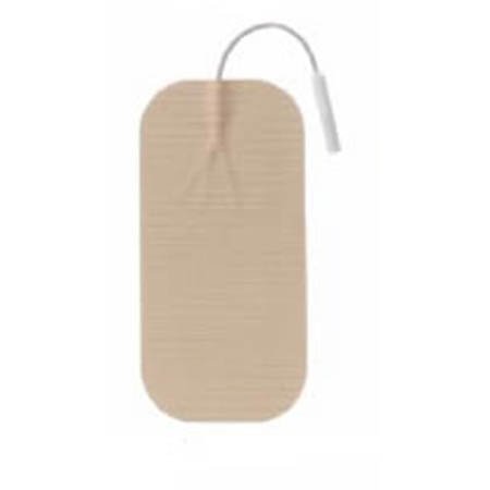 Picture of Uni-Patch 658 Re - Ply 2 in. X 4 in. Rect.- Pigtail Tantone Cloth Top- Reusable Electrodes 4 Per Pkg