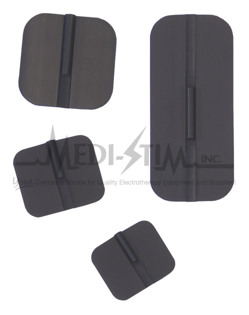 Picture of Uni-Patch 664 Re - Flex 2 in. X 2 in. Sq.- Pin- Pre - Gelled- Carbon Reusable Electrodes 4 Per Pkg