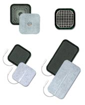 Picture of UltraStim UF2020 2 in. X 2 in. Sq.- Pigtail Silver Grid Reusable Electrodes 4 Per Pkg