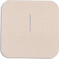 Picture of Uni-Patch 125C-LT 3 in. X 3 in. Tape Patches With Slit- Low Tac- Tan Tricot 100 Per Pkg