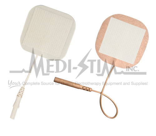 Picture of Stay-Put SP5050V Medi - Stim Stay - Put 2 in. X 2 in. Sq.- Pigtail Foam- Reusable Electrodes With Cloth Tie 4 Per Pkg