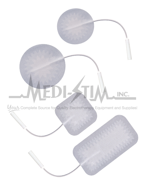 Picture of Uni-Patch 628SB Superior Starburst 2.75 in. Rnd.- Pigtail Cloth Top- Reusable Electrodes With Aloe Vera Gel 4 Per Pkg