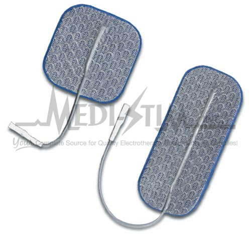 Picture of Pals Platinum 901240 Blue 1.5 in. X 3.5 in. Pigtail Blue Gel- Cloth Top- Reusable Electrodes With Blue Gel 4 Per Pkg