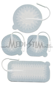 Picture of StimCare 199660-001 Empi Stimcare New Premium 2.75 in. Rnd.- Pigtail Cloth Top- Reusable Electrodes With Aloe Vera Gel 4 Per Pkg