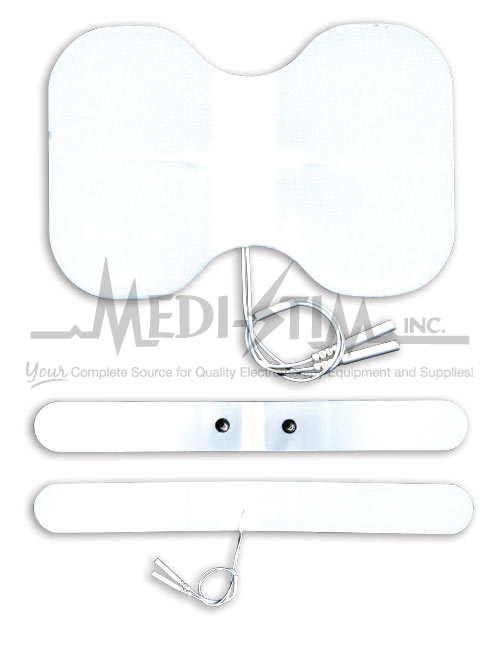 Picture of Back-Stim 1315P Medi - Stim Back - Stim 13 in. X 1.5 in. Strip- Pigtail White Foam- Reusable Electrodes 1 Per Pkg