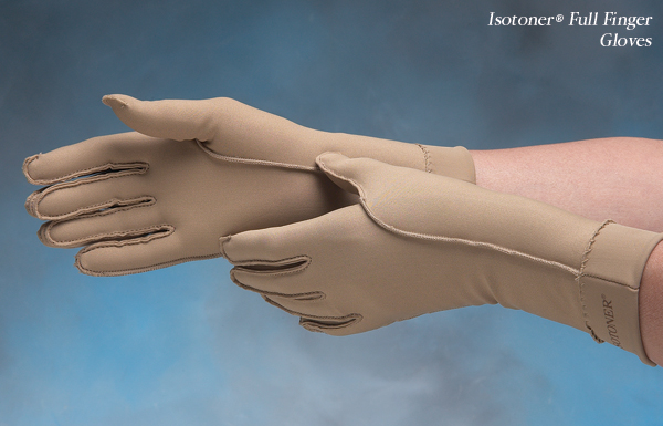 Picture of Stander NC53022-3 Isotoner Therapeutic Gloves Open Finger Large