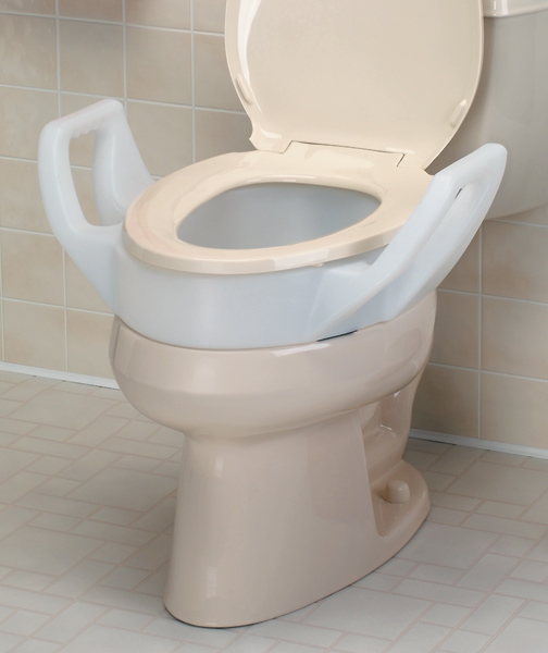 Picture of Stander NC28966-1 Millenia Raised Toilet Seat with Arms Elongated