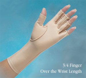 Picture of Stander NC53222 Norco Edema Glove 3/4 Finger- Over the Wrist Length Left- Small