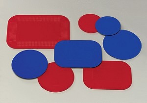 Picture of Stander NC35117 Dycem Precut Pad- Round Blue- 7 1/2 in. x 1/8 in.