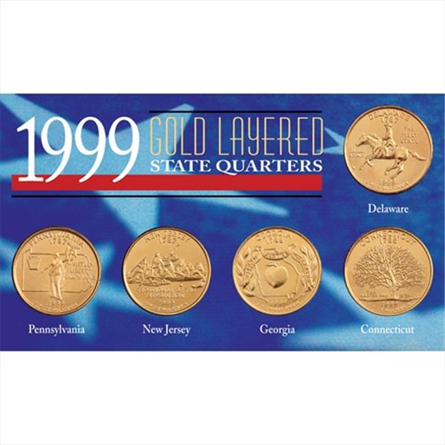 American Coin Treasures 6704 1999 Gold-Layered State Quarters