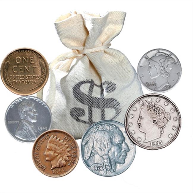 American Coin Treasures 11465 Bankers Bag of over 60 Historic