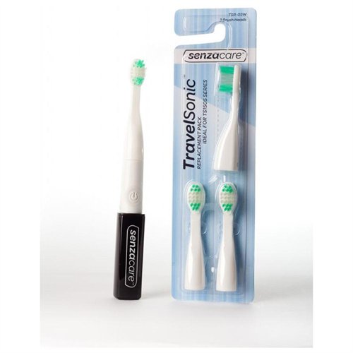 Picture of Senzacare TS1505B TravelSonic Electric Toothbrush- Black With Replacement Brush pack