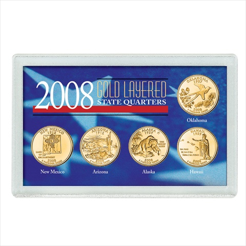 Picture of American Coin Treasures 335 2008 Gold-Layered State Quarters