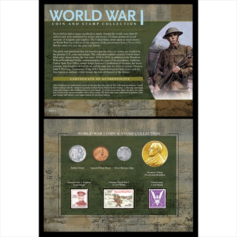 Picture of American Coin Treasures 525 World War I Coin & Stamp Collection