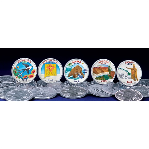 Picture of American Coin Treasures 584 2008 Colorized Statehood Quarters