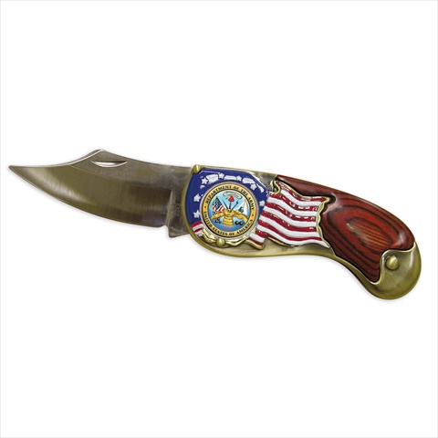 Picture of American Coin Treasures 724 Armed Forces Colorized Quarter Pocket Knife - Army